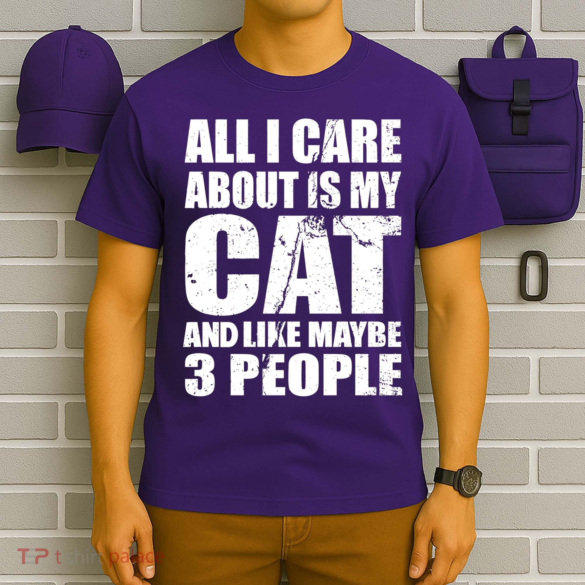 All I Care About Is My Cat And Like 3 People T-Shirt