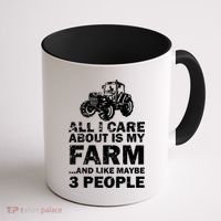 All I Care About is My Farm & Like 3 People Coffee Mug thumb 1