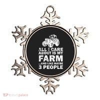 All I Care About is My Farm & Like 3 People Ornament thumb 0
