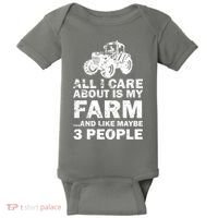 All I Care About is My Farm & Like 3 People Baby Bodysuit thumb 0