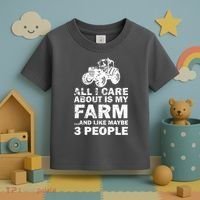 All I Care About is My Farm & Like 3 People Toddler T-Shirt thumb 3