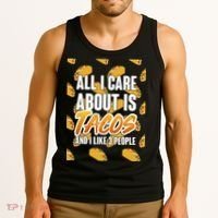 All I Care About Is Tacos Tank Top thumb 3