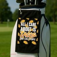 All I Care About Is Tacos Golf Towel thumb 2