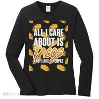All I Care About Is Tacos Women's Long Sleeve Shirt thumb 0