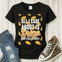 All I Care About Is Tacos Women's T-Shirt thumb 3
