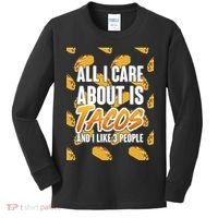 All I Care About Is Tacos Kids Long Sleeve Shirt thumb 0