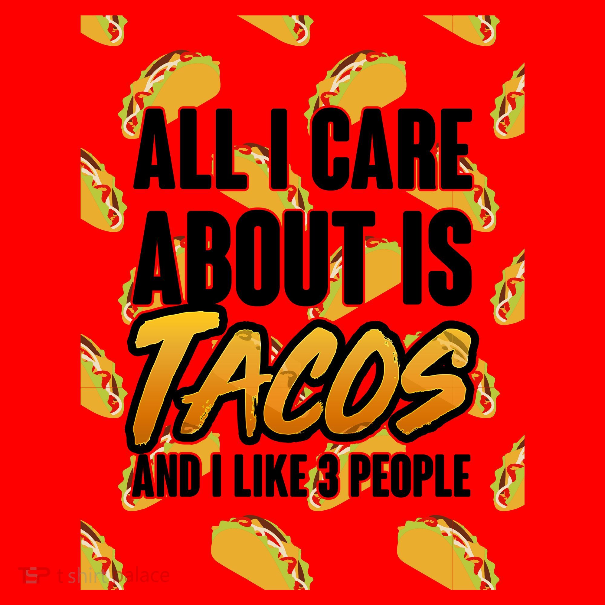 All I Care About Is Tacos Santa Hat