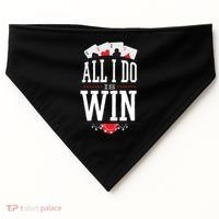 All I Do Is Win Poker USA-Made Doggie Bandana thumb 0