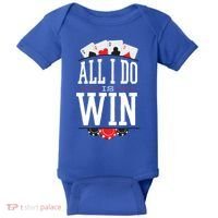 All I Do Is Win Poker Baby Bodysuit thumb 0