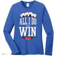 All I Do Is Win Poker Women's Long Sleeve Shirt thumb 0