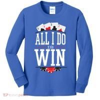 All I Do Is Win Poker Kids Long Sleeve Shirt thumb 0