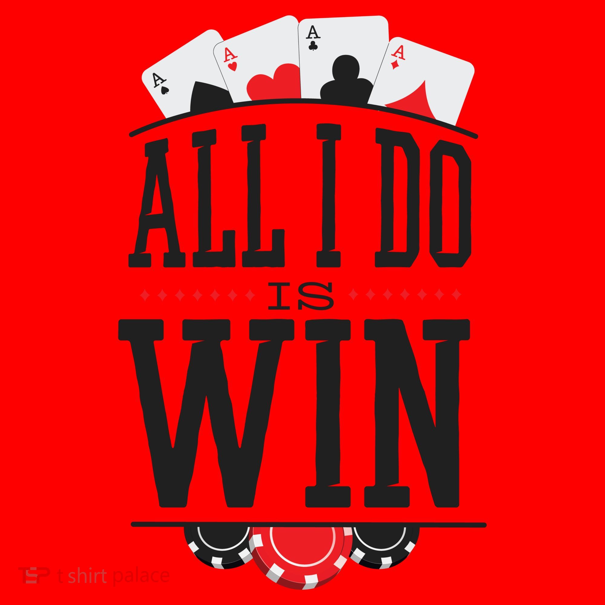 All I Do Is Win Poker Santa Hat