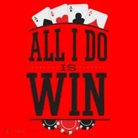 All I Do Is Win Poker Santa Hat thumb 1
