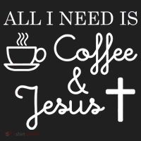 All I Need is Coffee and Jesus Golf Towel thumb 3