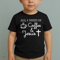 All I Need is Coffee and Jesus Toddler T-Shirt thumb 2