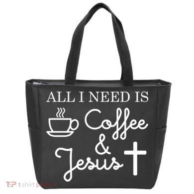 All I Need is Coffee and Jesus Tote Bag