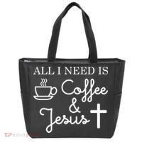 All I Need is Coffee and Jesus Tote Bag thumb 0