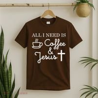 All I Need is Coffee and Jesus T-Shirt thumb 2