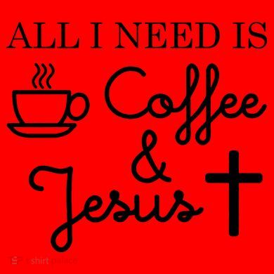 All I Need is Coffee and Jesus Santa Hat