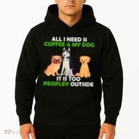 All I Need Is Coffee And My Dog Hoodie thumb 2