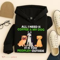 All I Need Is Coffee And My Dog Hoodie thumb 4