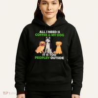 All I Need Is Coffee And My Dog Hoodie thumb 5