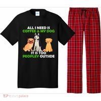 All I Need Is Coffee And My Dog Pajama Set thumb 0