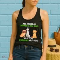 All I Need Is Coffee And My Dog Women's Tank Top thumb 2