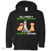 All I Need Is Coffee And My Dog Toddler Hoodie thumb 0