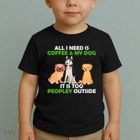 All I Need Is Coffee And My Dog Toddler T-Shirt thumb 2