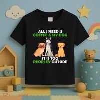All I Need Is Coffee And My Dog Toddler T-Shirt thumb 3