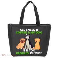 All I Need Is Coffee And My Dog Tote Bag thumb 0