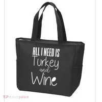 All I Need Is Turkey And Wine Tote Bag thumb 3