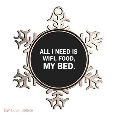 All I Need Is Wifi Food  Ornament