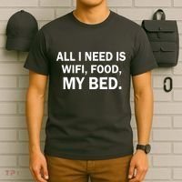 All I Need Is Wifi Food  T-Shirt thumb 6