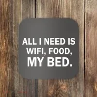 All I Need Is Wifi Food  Coaster thumb 0