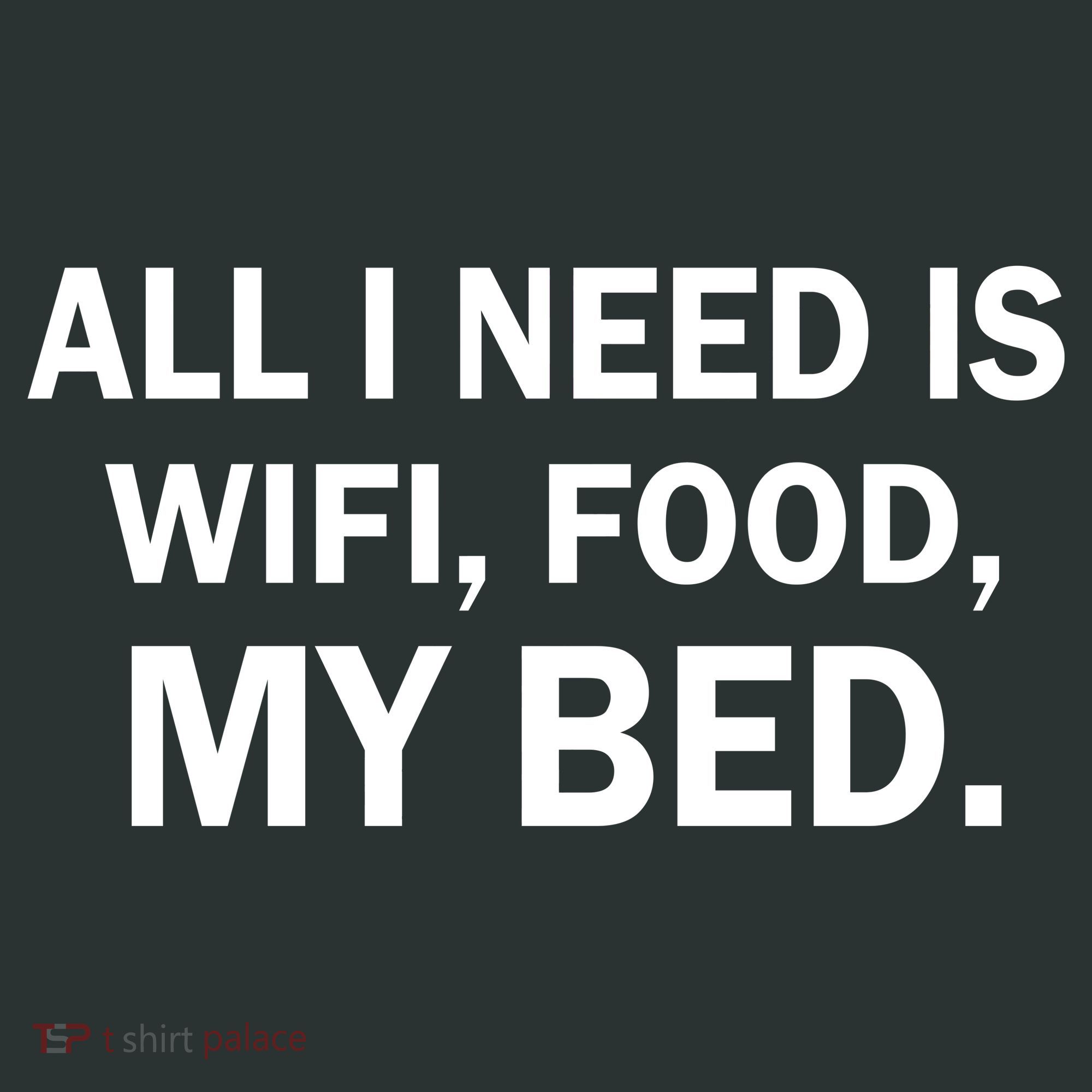 All I Need Is Wifi Food  Mousepad