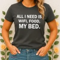 All I Need Is Wifi Food  Women's T-Shirt thumb 2