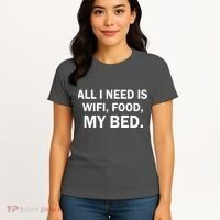 All I Need Is Wifi Food  Women's T-Shirt thumb 4