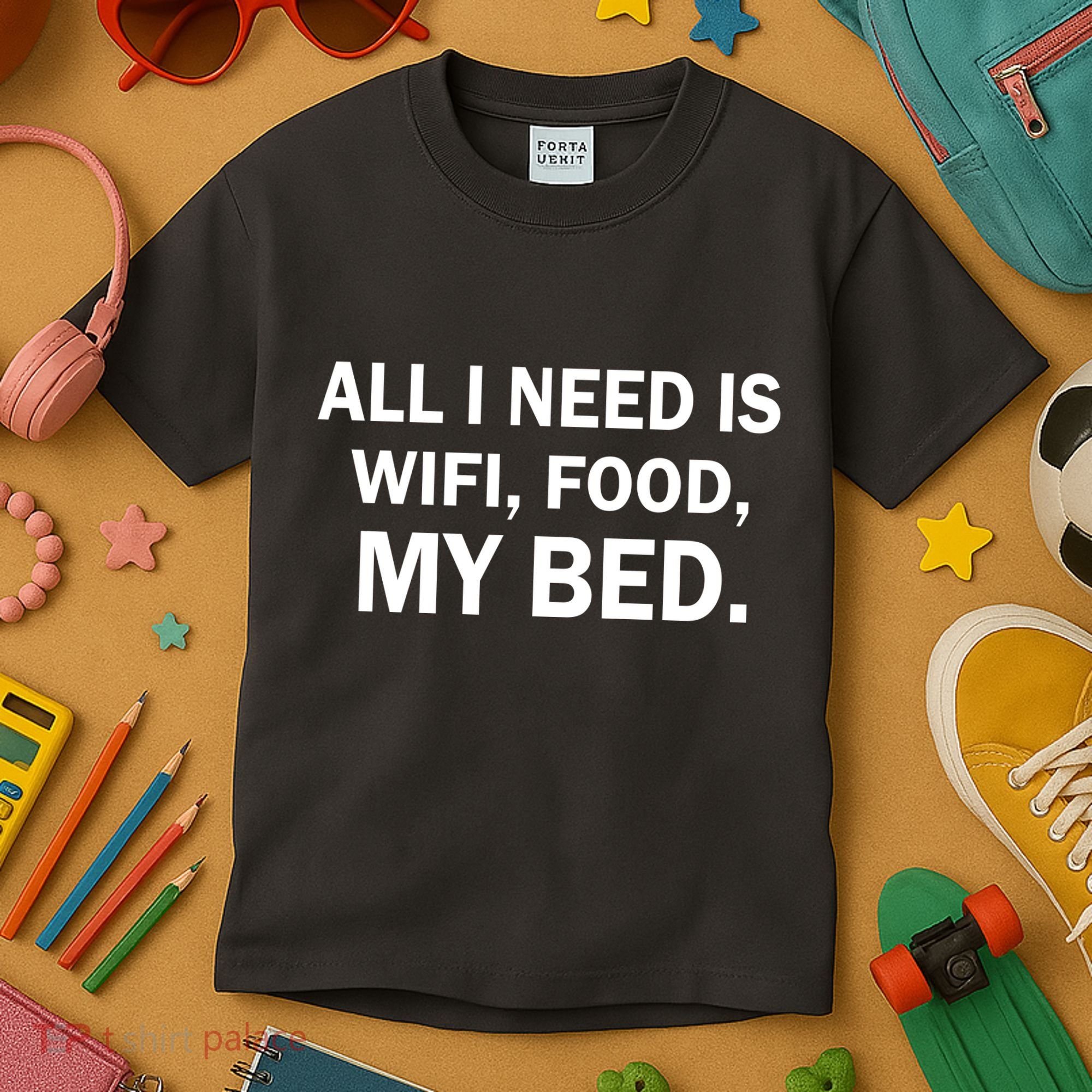 All I Need Is Wifi Food  Kids T-Shirt