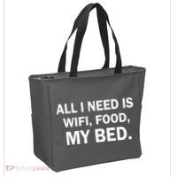 All I Need Is Wifi Food  Tote Bag thumb 2