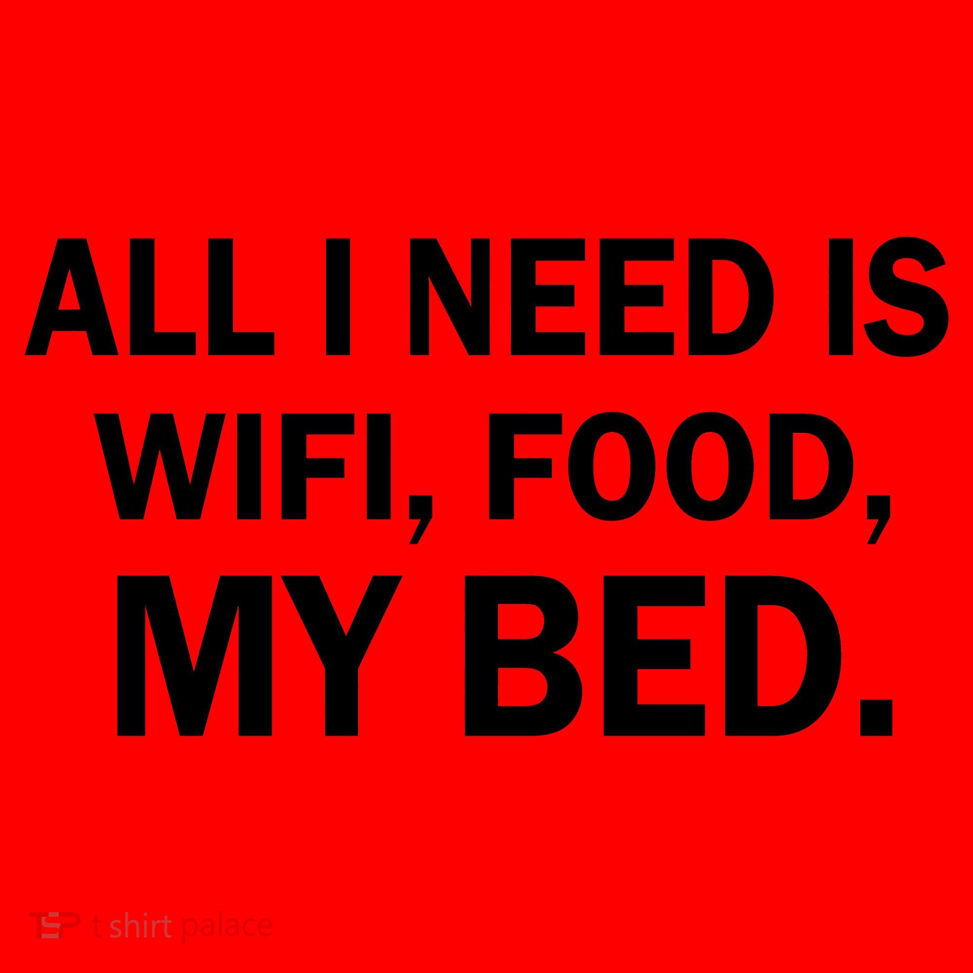 All I Need Is Wifi Food  Santa Hat