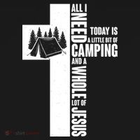 All I Need Today Is Camping And Whole Lot Of Jesus Women's Hoodie thumb 2