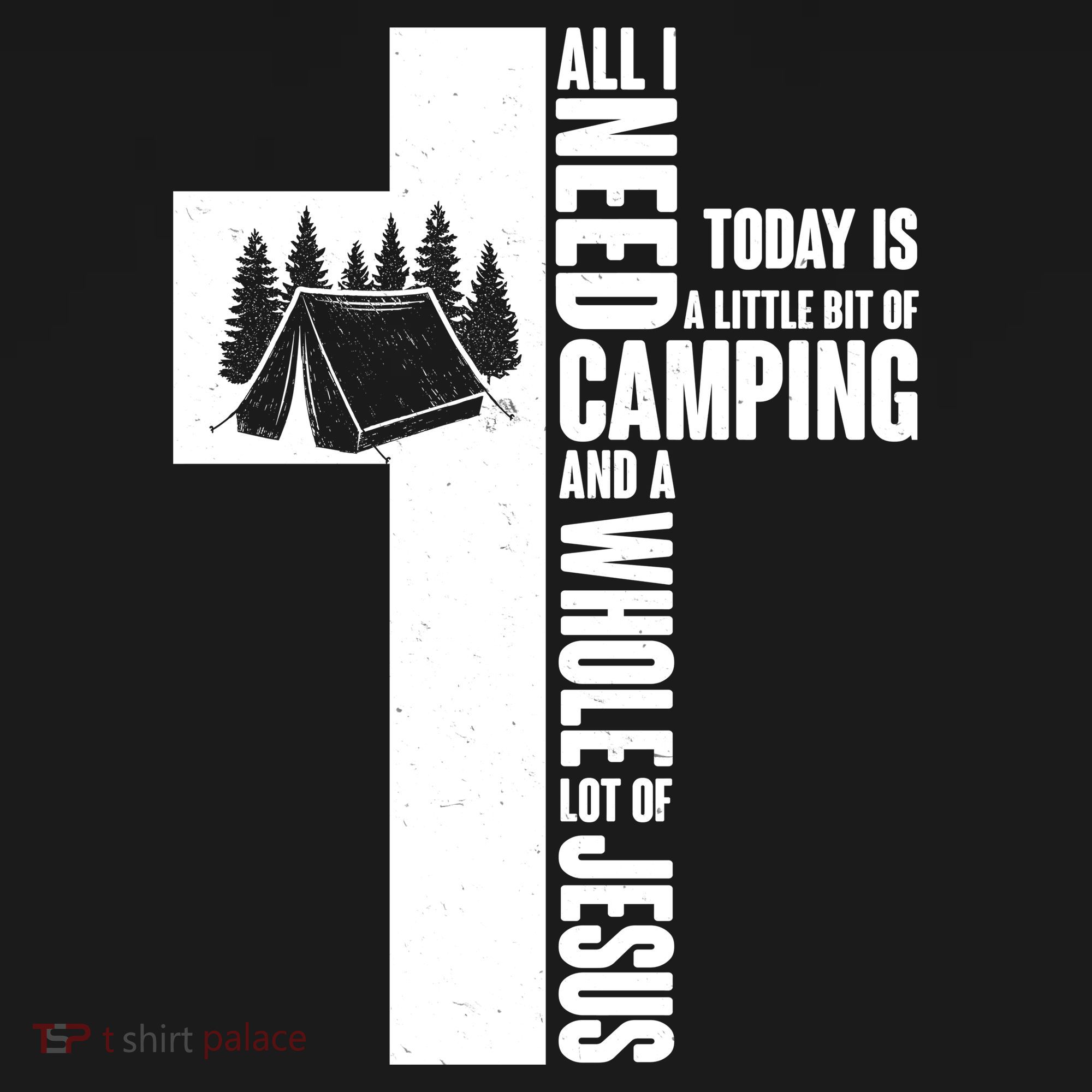 All I Need Today Is Camping And Whole Lot Of Jesus Women's T-Shirt