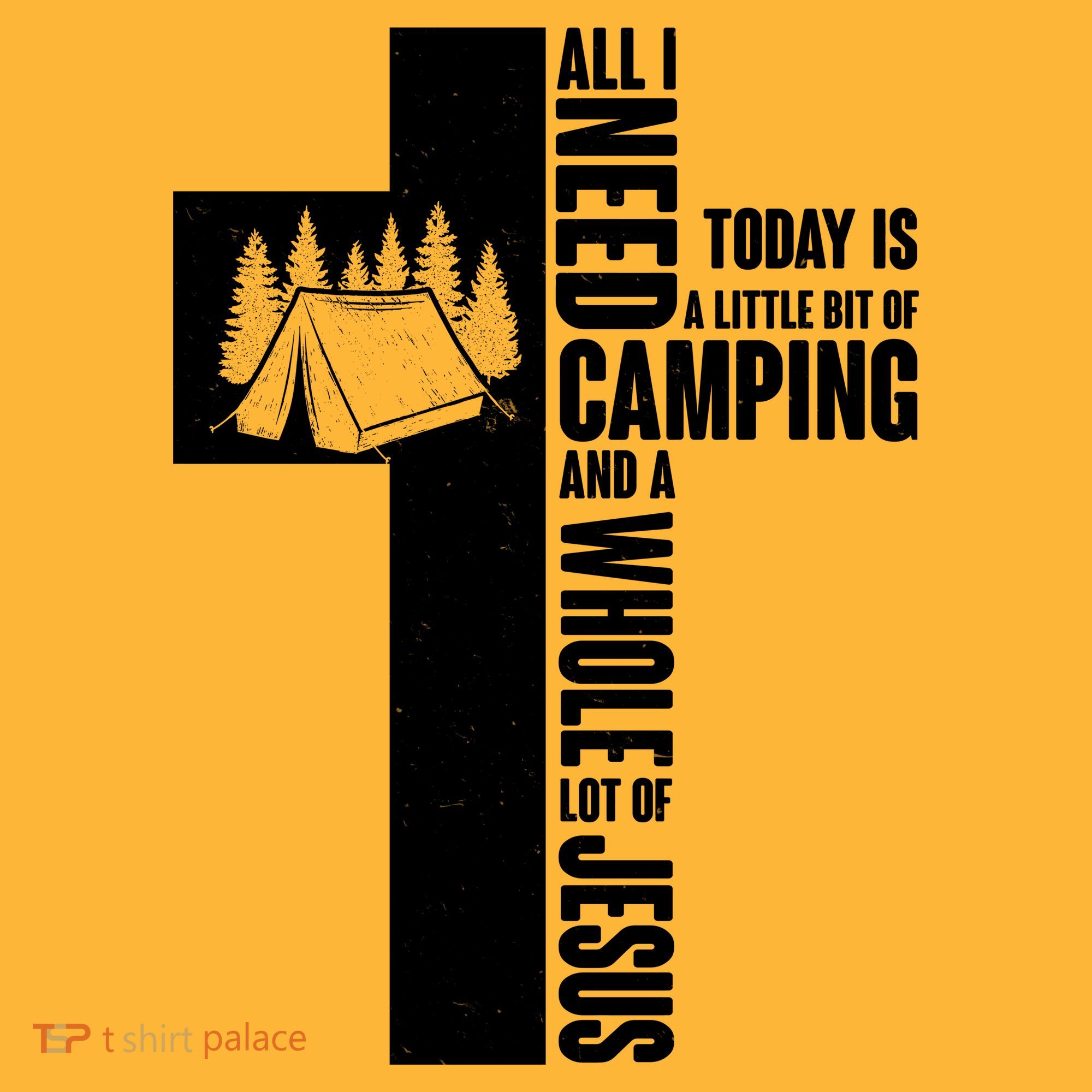 All I Need Today Is Camping And Whole Lot Of Jesus Long Sleeve Shirt