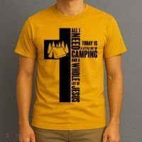 All I Need Today Is Camping And Whole Lot Of Jesus T-Shirt thumb 3