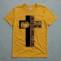 All I Need Today Is Camping And Whole Lot Of Jesus T-Shirt thumb 5