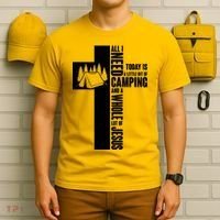 All I Need Today Is Camping And Whole Lot Of Jesus T-Shirt thumb 6