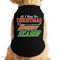 All I Want For Christmas Is A Hockey Season Doggie Tank thumb 0