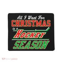 All I Want For Christmas Is A Hockey Season Mousepad thumb 0